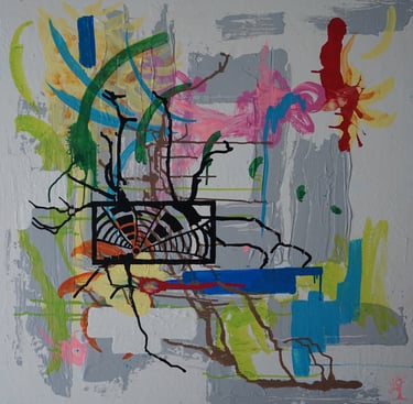 KEVO 2020 Painting/Canvas/Semiotic/Expressionism/Storytelling/