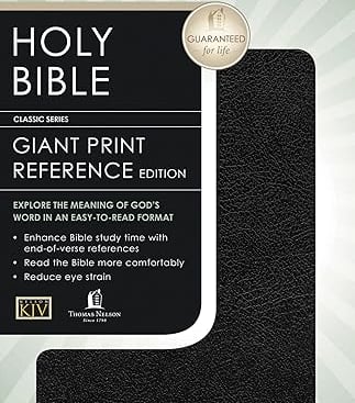 KJV Bible: Personal Size Giant Print Reference Edition Leather Bound