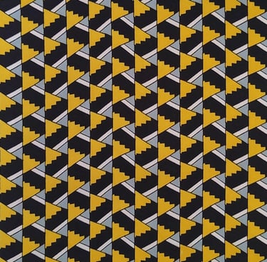 Geometric Silk Printing Fabric