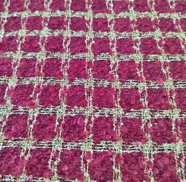 Chanel style fabrics, Yarn-dyed woollen tweed