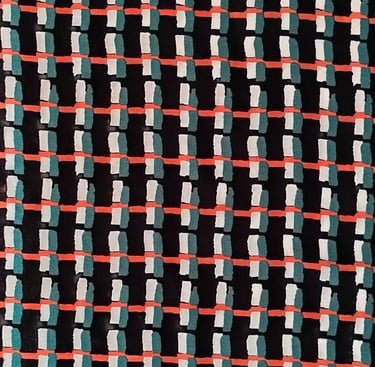 Geometric Silk Printing Fabric