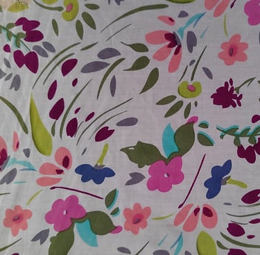 Floral Pattern Silk Printing Fabric