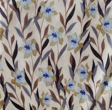 a close up of a floral print fabric