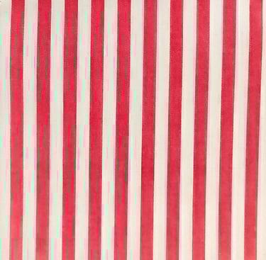 a red and white striped fabric with a red and white stripe pattern