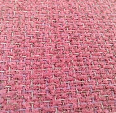 Chanel style fabrics, Yarn-dyed woollen tweed