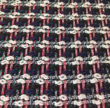 Chanel style fabrics, Yarn-dyed woollen tweed