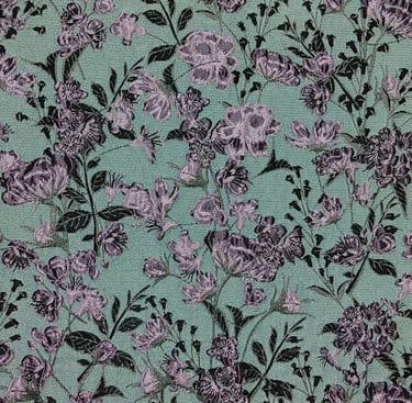 Close-up of a floral jacquard fabric