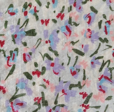 a close up of a floral print fabric