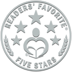 3D image of a silver coin pressed with five stars and the stylised image of a person reading a book