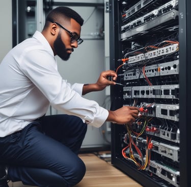 turned on gray laptop computer