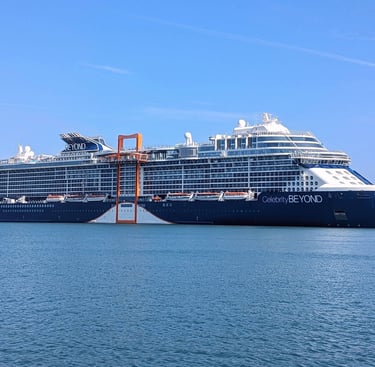 Celebrity Beyond Cruise Ship Docked in Italy