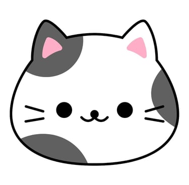 a cat with a cat face and a cat face
