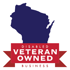 Wisconsin disabled veteran small business logo