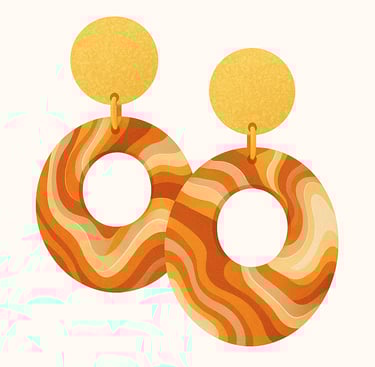 Polymeerklei oorbellen Aurelia.Originals