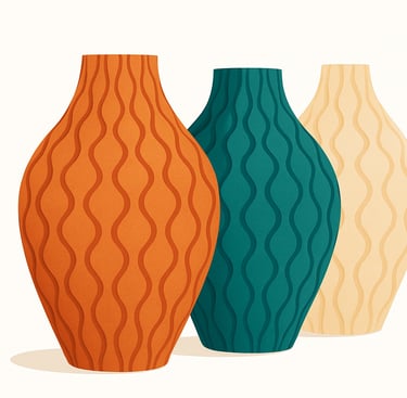 3D-geprinte vazen Aurelia.Originals