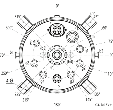 glass lined reactors lid 