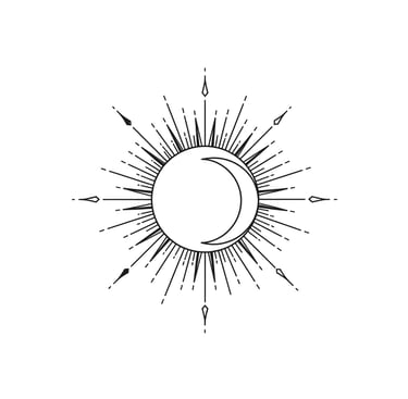 MOON AND SUN IMAGE DESIGN BY GEMINI