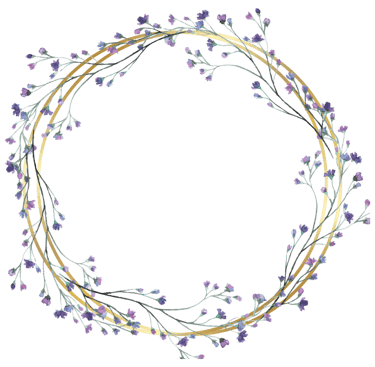 cadre décoratif fleuri