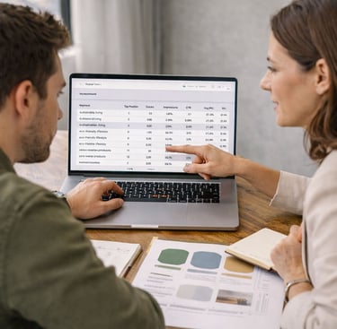 Brand strategy and marketing oversight, keyword analysis, and brand positioning alignment for more effective marketing