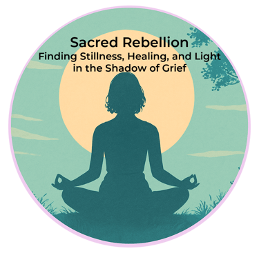 Sea Green Image with meditating woman in a sunset