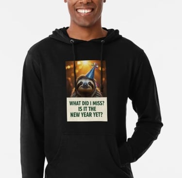 Slot on new year tshirt.