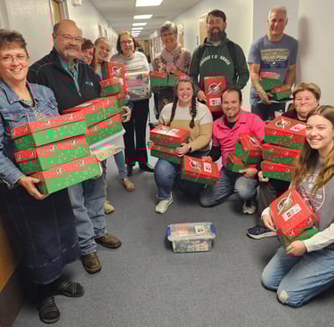 Operation Christmas Child shoeboxes