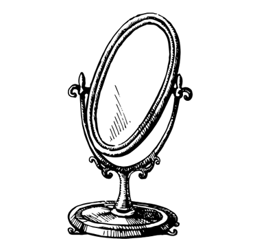 Uno specchio antico e prezioso che ci rimanda la nostra immagine, che va accolta e amata.