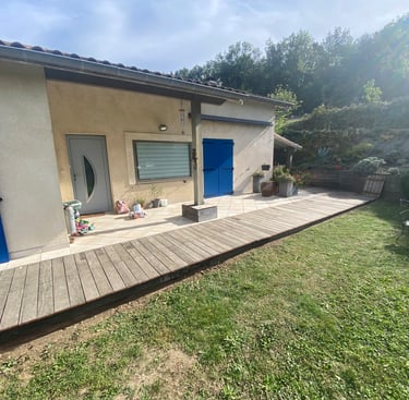 Terrasse faite par Laroux Menuiserie