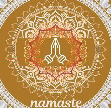 a namasti with a namasti on the front and a namast