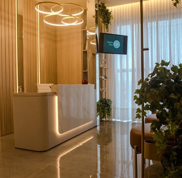 Sala de recepção do consultório de Lajeado/RS.