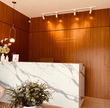 Sala de recepção do consultório de Encantado/RS.
