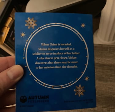 Princess Advent Calendar Mulan Backside