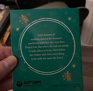 Princess Advent Calendar The Little Mermaid Backside