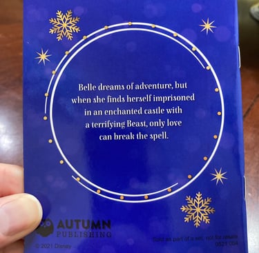 Disney Advent Calendar Beauty and the Beast Backside