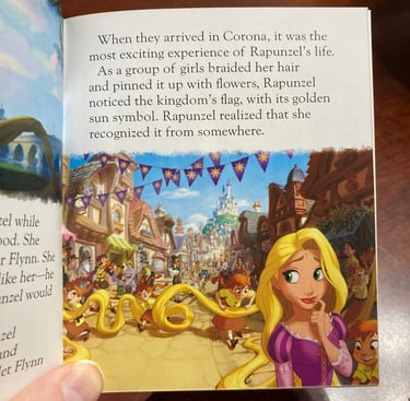 Disney's Princess Advent Calendar Tangled Interior