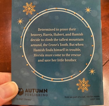 Disney Advent Calendar Merida's Challenge Backside