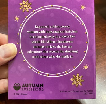 Disney's Princess Advent Calendar Tangled Backside