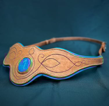 cordelette cordéo pour cheval artisanal en cuir cousu main artisan sellier à Genève Carouge