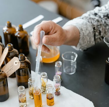 glass bottles for skincare products