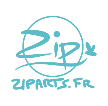 a logo for ziparts