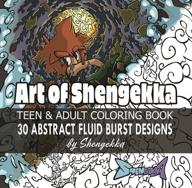 Art of Shengekka TEEN & ADULT COLORING BOOK