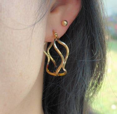 Boucles d'oreilles en acier inoxydable minimalistes élégantes et tendance