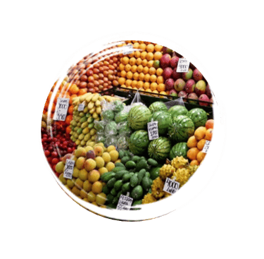 Etal Fruits légumes Mercado Minorista Medellin