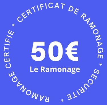 Certificat de ramonage officiel 50 euros moins cher