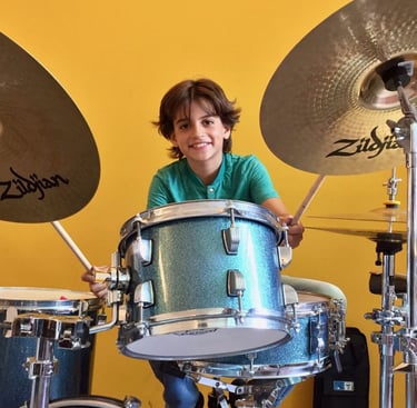 Drumles voor kinderen bij Drumschool Stefan van de Brug in Den Haag