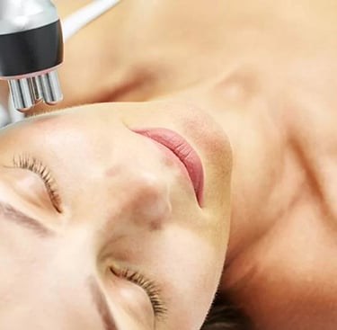 woman receiving laser skin resurfacing