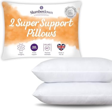 a pair of pillows and pillows with a pillow