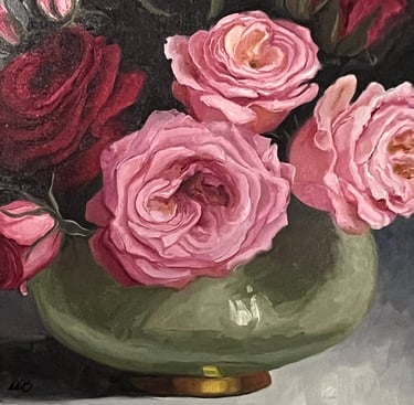 Oil paint on canvas 12X12"