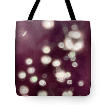 Abstract Glowing Orbs Tote Bag 