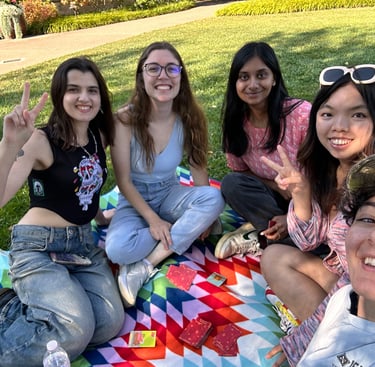 Penn State IEEE student members at a picnic hosted by the social pillar